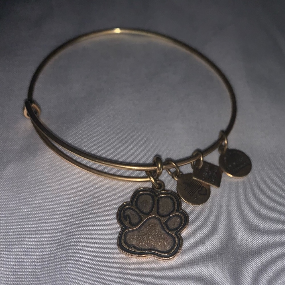 Alex and Ani gold paw print charm